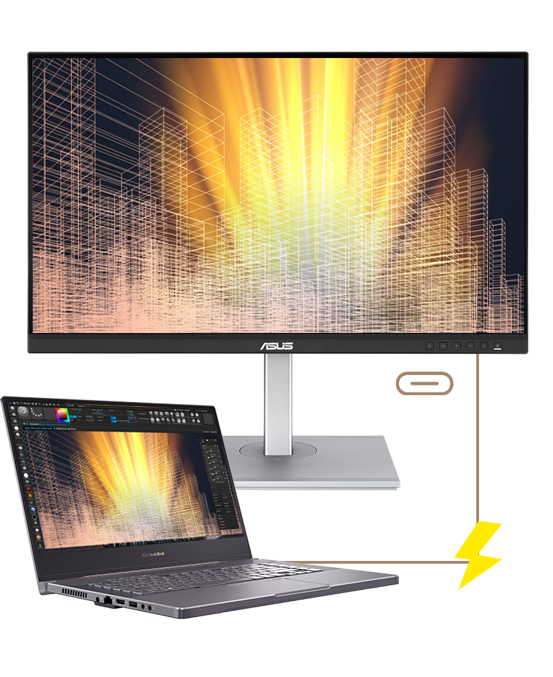 Монитор Asus ProArt Display PA247CV, 23.8" (60.45cm), IPS панел, 75Hz, Full HD, 5ms, 300cd/m2, HDMI, DisplayPort, USB-C, USB Hub - характеристика 4