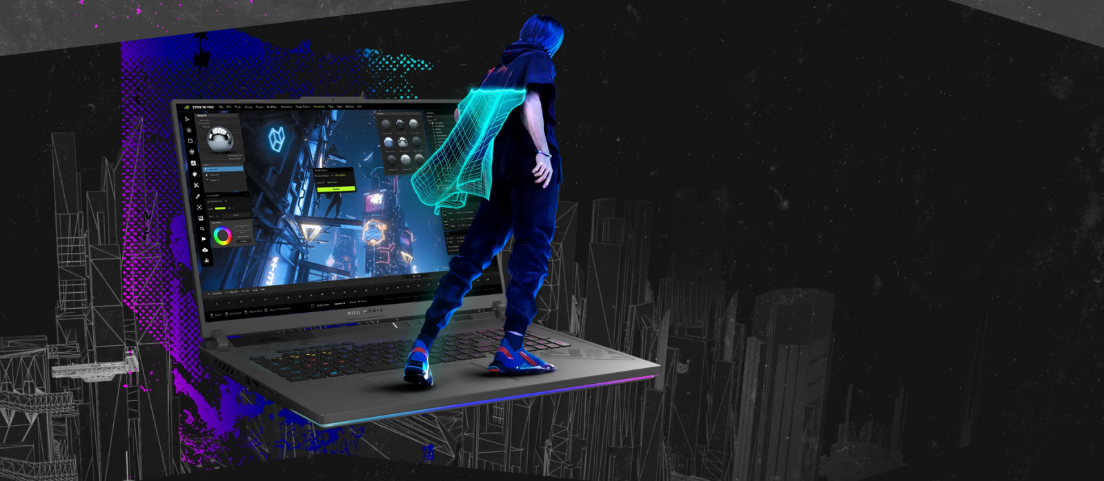 Лаптоп Asus ROG Strix G18 G814JI-N5095W, четиринадесетядрен Intel Core i7-13650HX 2.6/4.9GHz, 18" (45.72cm) WUXGA 165Hz Anti-Glare & GF RTX 4070 8GB (HDMI), 64GB DDR5, 1TB SSD NVMe, 1x Thunderbolt 4, Windows 11 Home, 3kg - характеристика 5