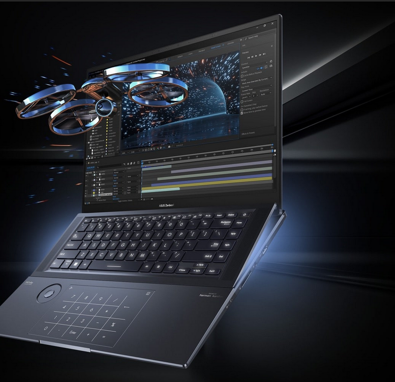 Лаптоп Asus Zenbook Pro 16X OLED UX7602VI-ME951X (90NB10K1-M002W0), четиринадесетядрен Intel Core i9-13900H 2.6/5.4GHz, 16" (40.64cm) 3.2K OLED Touch Display & GF RTX 4070 8GB, (HDMI), 32GB LPDDR5, 2TB SSD NVMe, 2x Thunderbolt 4, Windows 11 Pro - характеристика 3