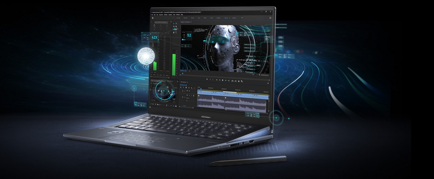 Лаптоп Asus Zenbook Pro 16X OLED UX7602VI-ME951X (90NB10K1-M002W0), четиринадесетядрен Intel Core i9-13900H 2.6/5.4GHz, 16" (40.64cm) 3.2K OLED Touch Display & GF RTX 4070 8GB, (HDMI), 32GB LPDDR5, 2TB SSD NVMe, 2x Thunderbolt 4, Windows 11 Pro - характеристика 6