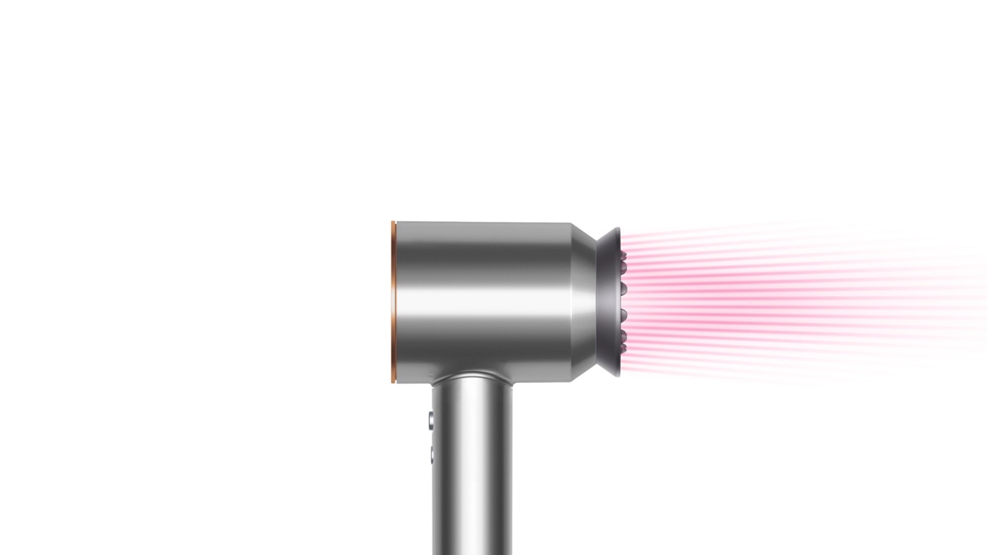 Сешоар Dyson Supersonic HD07 Bnk/Bco 389922-01, 1600W, 3 скорости, 4 температурни настройки, възможност за студена струя, сребрист - характеристика 4