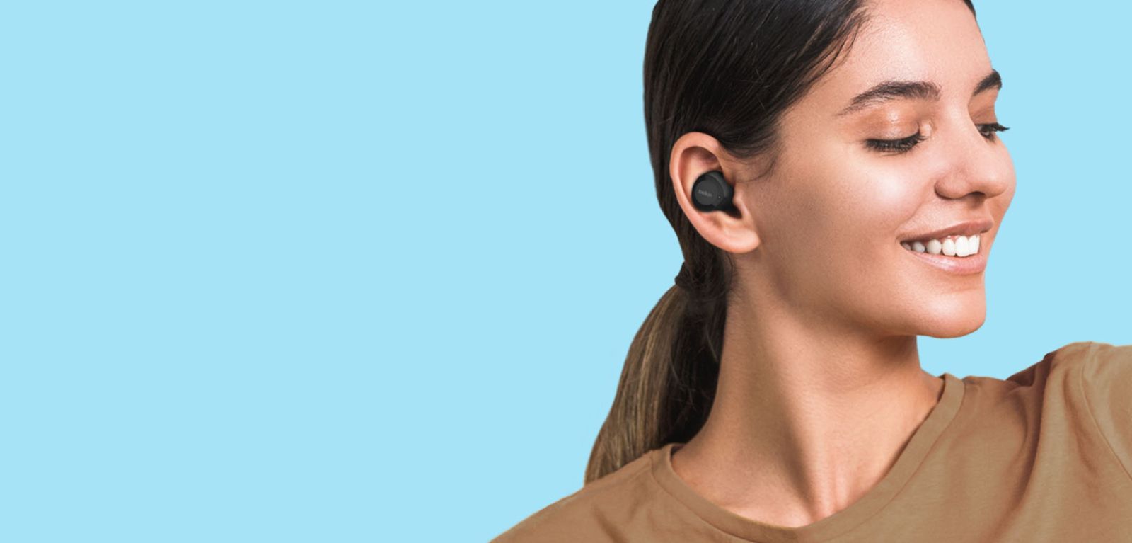 Слушалки Belkin SoundForm Bolt, тип "тапи", микрофон, до 28 часа време за работа с кейс, IPX4 водоустойчивост. лилави - характеристика 1