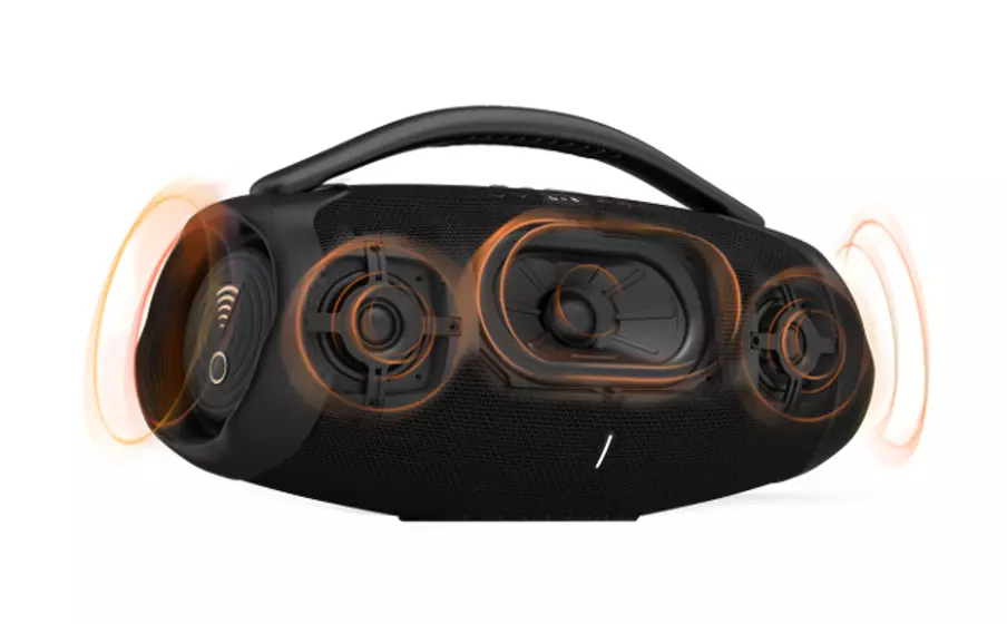 Тонколона JBL Boombox 3 Wi-Fi, 2.2, 200W RMS (80W + 2x40W + 2x20W), Bluetoth, Wi-Fi, USB, черна, IP67 водоустойчивост, до 24 часа време на работа, Dolby Atmos - характеристика 1