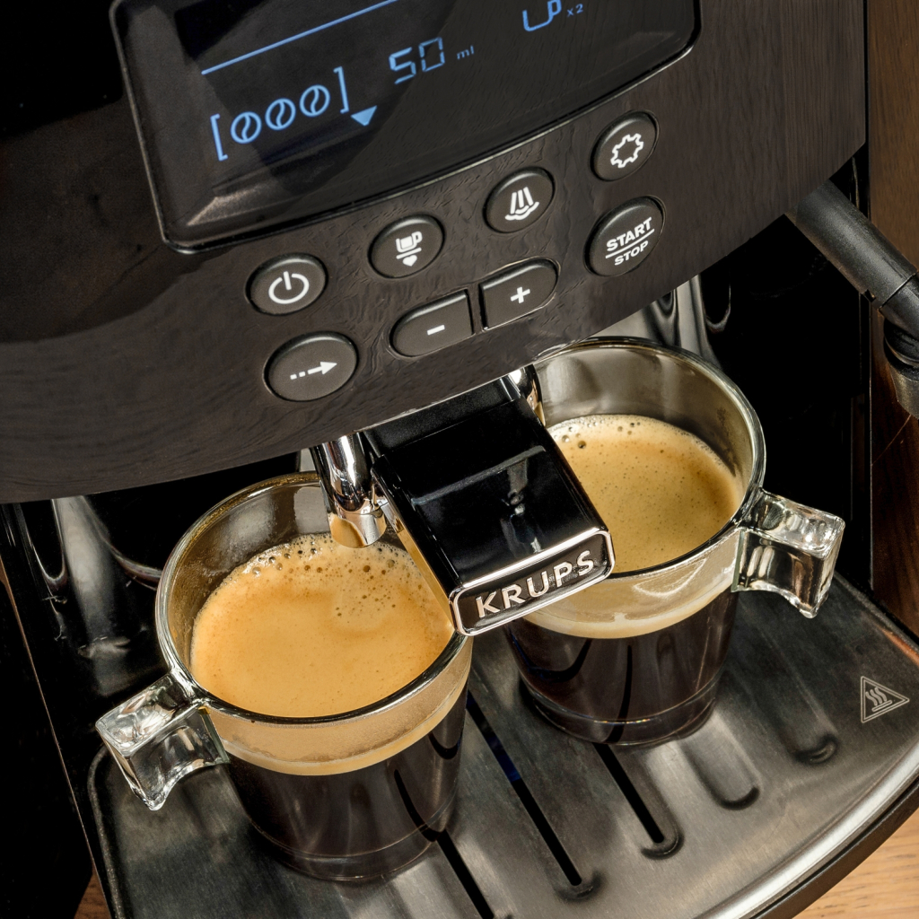 Кафеавтомат Krups Arabica, 1450W, 15 bar, 1.7 l. обем на резервоара за вода, LCD екран, черен - характеристика 2