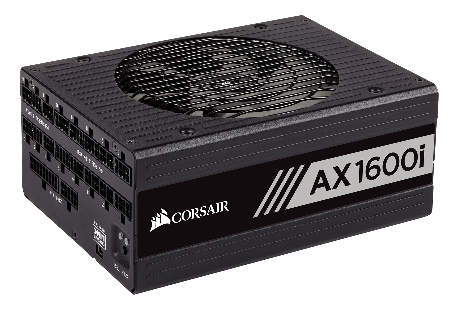 Захранване Corsair AX1600i (CP-9020087-EU), 1600W, Active PFC, 80+ Titanium, 140mm вентилатор, модулно - характеристика 1