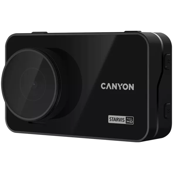 Видеорегистратор Canyon DVR40GPS, камера за автомобил, UHD (3840x2160@30fps), 3" (7.62cm), IPS Touch дисплей, 8Mpix, CMOS сензор, MicroSD до 128GB, USB-C, GPS, Wi-Fi - характеристика 1