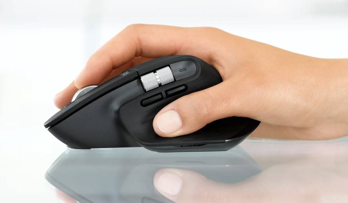 Мишка LOGITECH MX Master 3 Advanced, лазерна(4000 dpi), USB, 7 програмируеми бутона, Bluetooth, USB, до 10m обхват, черна - характеристика 3