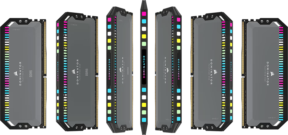 Памет 32GB (2x16GB) DDR5 6000MT/s, Corsair Dominator Platinum RGB, CMT32GX5M2B6000Z30K, 1.4V - характеристика 1