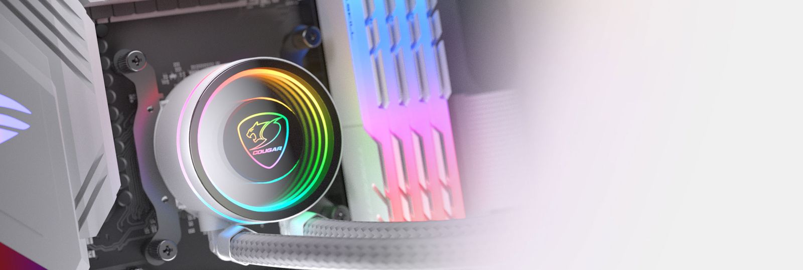 Водно охлаждане за процесор Cougar Poseidon Elite ARGB 360, съвместимост със сокети Intel LGA1851/1700/115x/1200/1366 & AMD AM5/AM4//АМ3/FM2/FM1 - характеристика 3