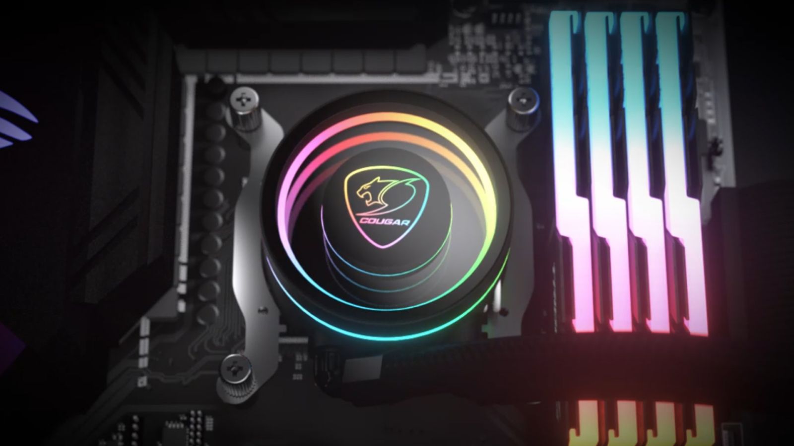 Водно охлаждане за процесор Cougar Poseidon Elite ARGB 360, съвместимост със сокети Intel LGA1851/1700/115x/1200/1366 & AMD AM5/AM4//АМ3/FM2/FM1 - характеристика 4