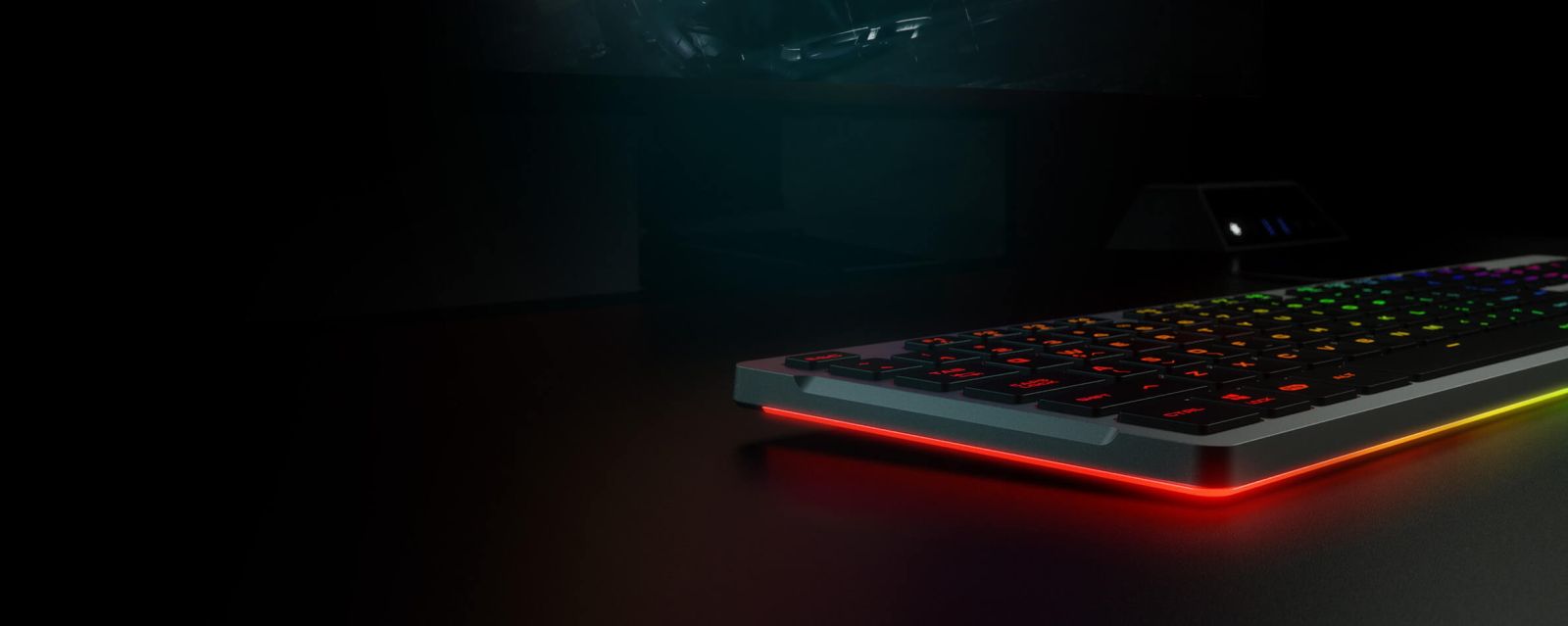 Клавиатура Cougar Vantar S, scissor суич, гейминг, RGB подсветка, нископрофилни клавиши, бяла, USB - характеристика 2