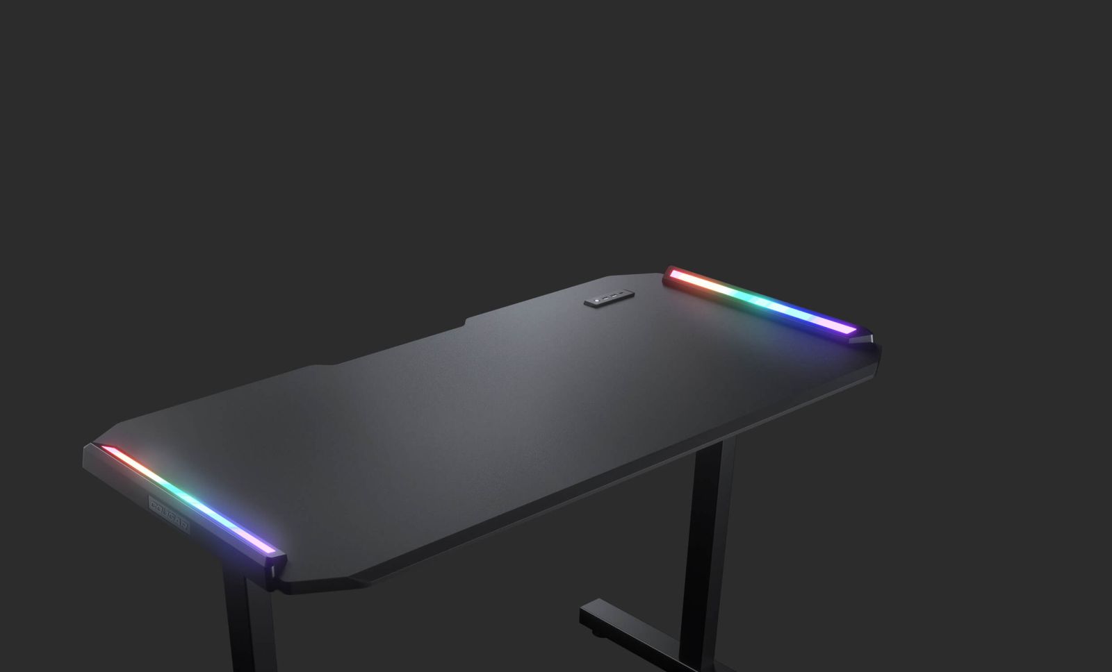 Компютърно бюро Cougar Gaming DEIMUS 120, 127x69x14 cm, RGB подсветка, черно - характеристика 2