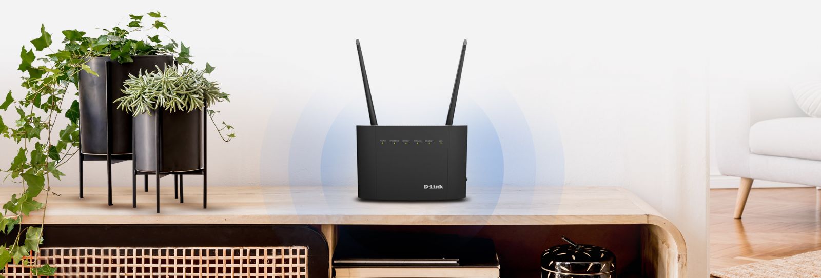 Рутер D-Link Wireless AC1200 DSL-3788, 1167 Mbps, 2.4GHz (300Mbps)/5GHz (867Mbps), 4x 10/100/1000 Mbps, 1x 10/100/1000Mbps WAN, 2 външни антени - характеристика 1