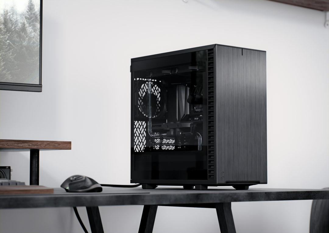 Кутия Fractal Design Define 7 Mini Black Solid, mATX/mDTX/mITX, черна, без захранване - характеристика 1