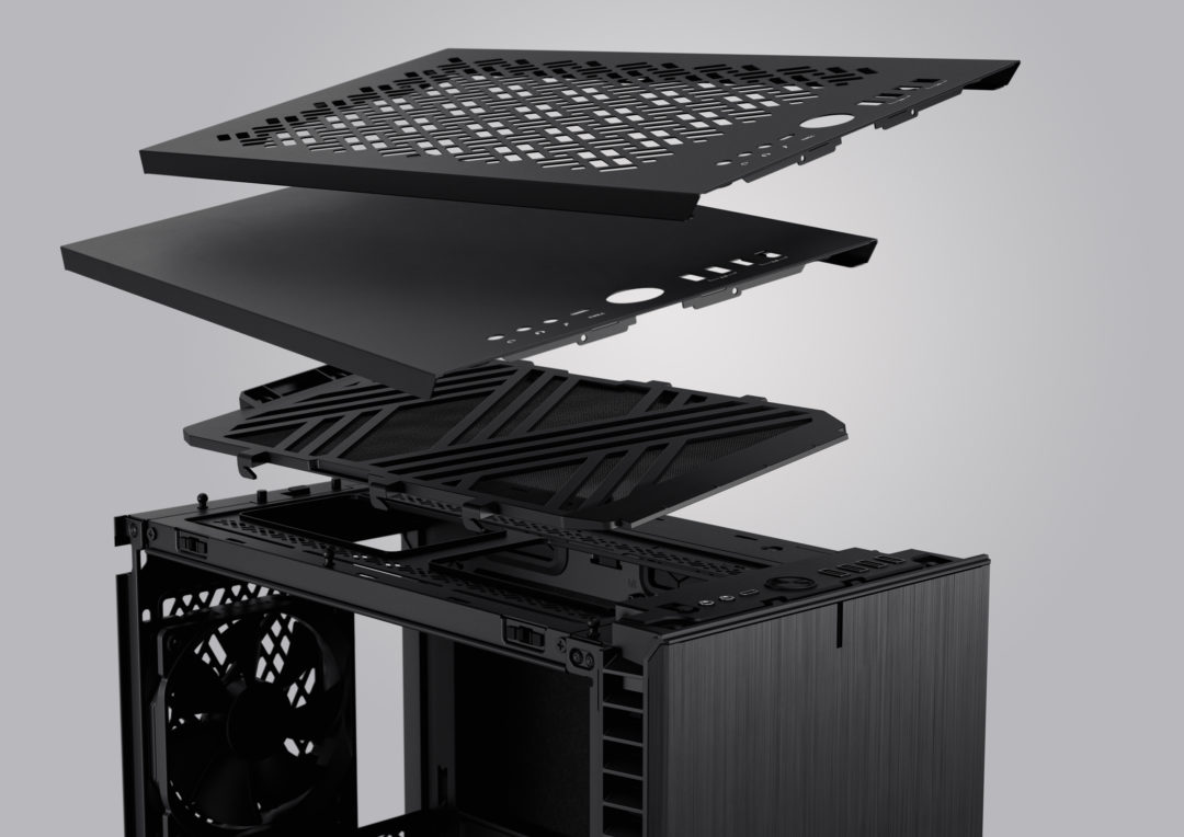 Кутия Fractal Design Define 7 Mini Black Solid, mATX/mDTX/mITX, черна, без захранване - характеристика 2