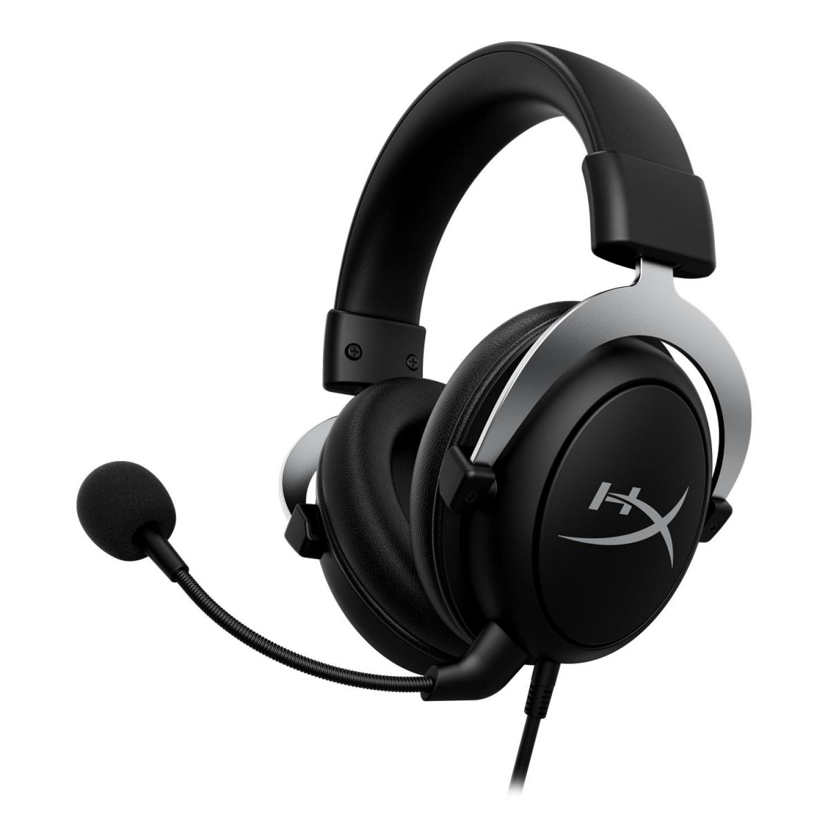Слушалки HyperX Cloud X Silver, Микрофон, дължина на кабел 1.3m, Черно/Сиви - характеристика 1