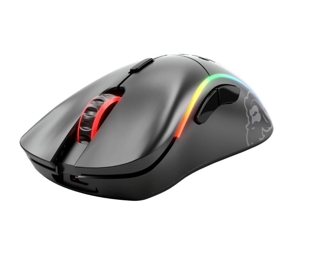 Мишка Glorious Model D Wireless (GLO-MS-DW-MB), оптична (19 000 dpi), безжична, USB, матирано черна, до 71 часа живот на батерията, 6 програмируеми бутона, RGB подсветка - характеристика 1