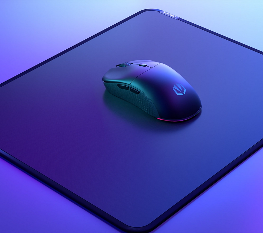 Мишка Endorfy GEM Plus, оптична (26000dpi), безжична, 2.4GHz, черна, 6 програмируеми бутона, RGB подсветка, PixArt PAW3395 сензор - характеристика 1