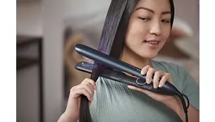 Преса за коса Philips BHS732/00, керамично покритие, индикатор за готовност, 30 сек време за загряване, синьо-зелено металик - характеристика 3
