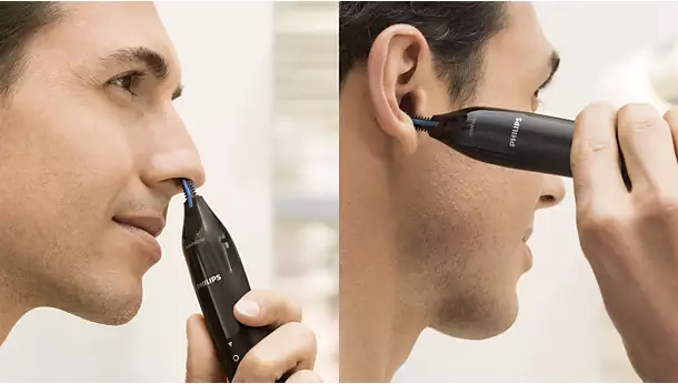 Тример Philips Nose trimmer Series 5000, водоустойчив, черен - характеристика 2