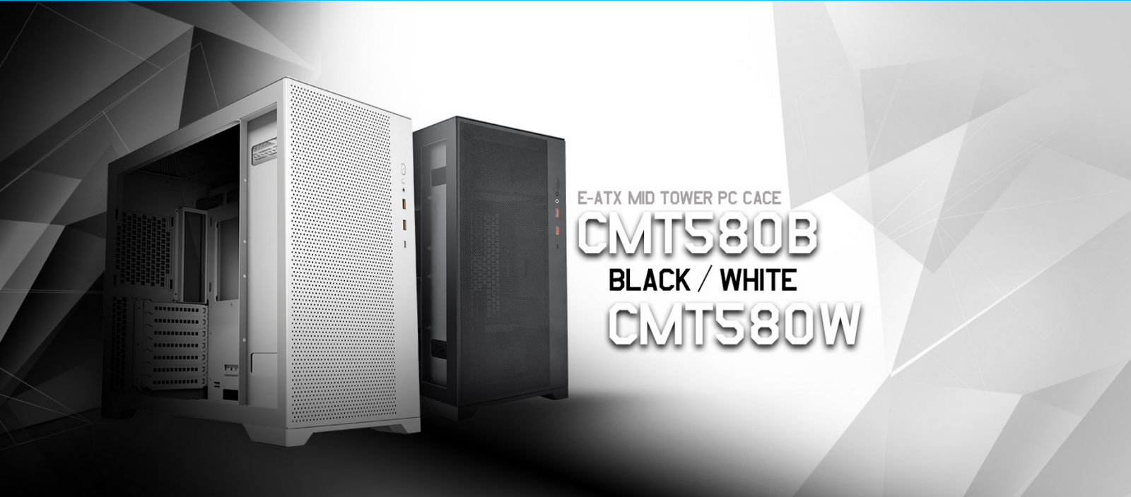 Кутия Fortron CMT580B, E-ATX/ATX/mATX/Mini-ITX, 2x USB 3.2 Type-A, 1x USB 3.2 Type-C, с прозорец, черна, без захранване - характеристика 1