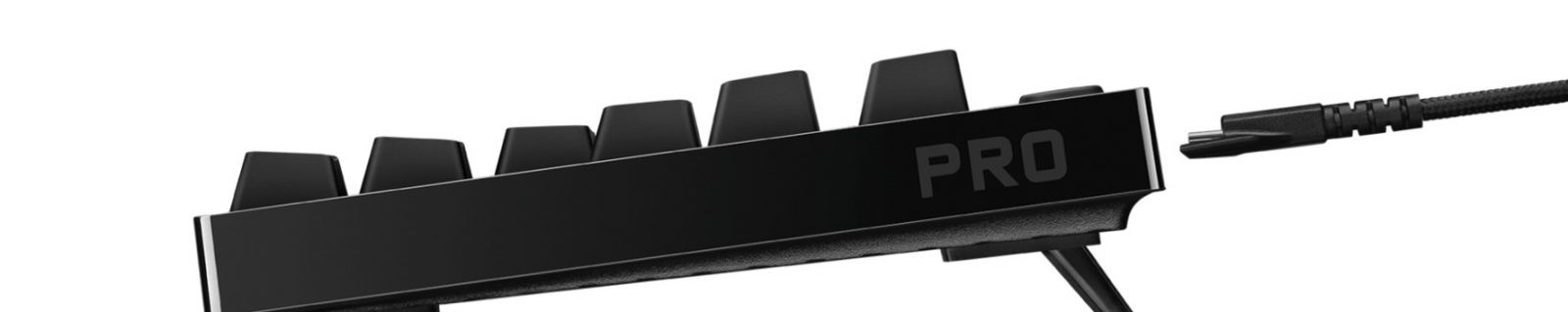 Клавиатура Logitech G PRO KB Clicky, гейминг, механична, RGB, черна, USB - характеристика 5