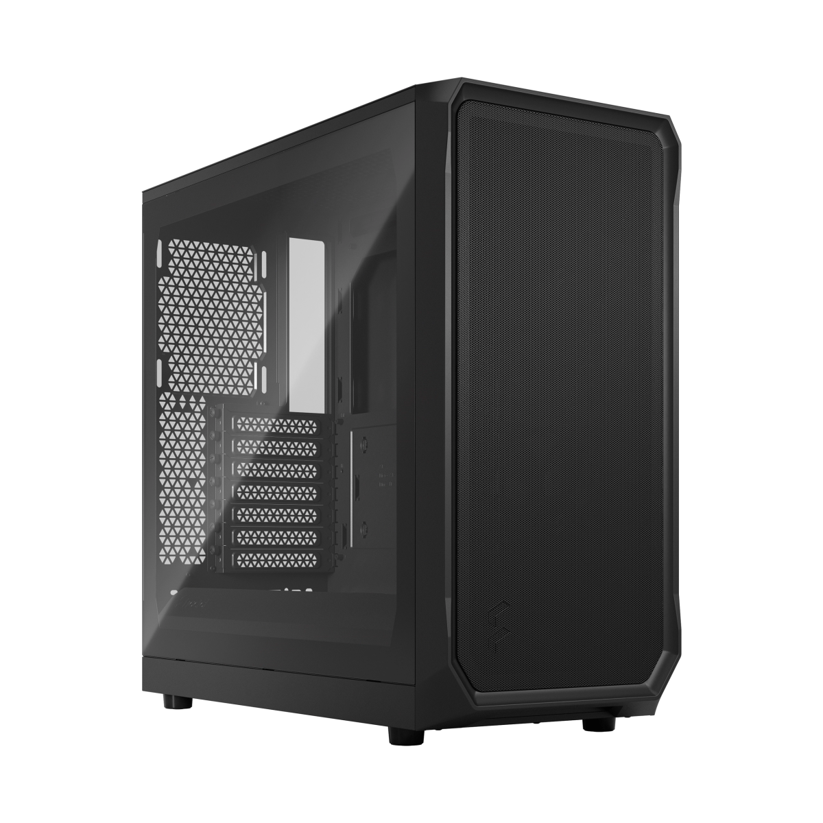 Кутия Fractal Design Focus 2 RGB Black, ATX/mATX/mITX, 2x USB 3.0, прозорец, черна, без захранване - характеристика 1