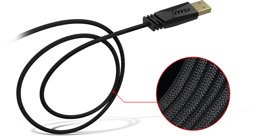 Мишка MSI Clutch GM41 Lightweight, оптична(6400dpi), USB, гейминг, черна, 6 бутона, PixArt PMW-3389 оптичен сензор - характеристика 5