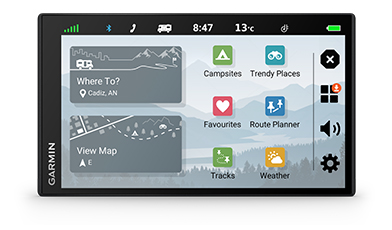 Навигация за кемпер Garmin Camper 795, 6.95" (17.7cm) WSVGA TFT Touch дисплей, 32GB вградена памет, до 1 час време на работа, гласови команди, трафик приемник, карта на Европа, безплатни актуализации, Bluetooth, Wi-Fi - характеристика 18