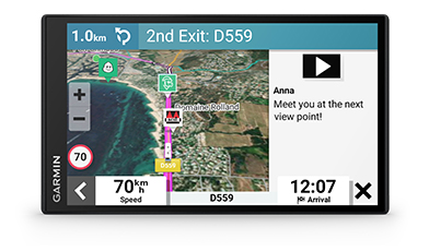 Навигация за кемпер Garmin CamperCam 795, 6.96" (17.7cm) WSVGA IPS Touch дисплей, 32GB вградена памет, вградена 1080@30fps камера, трафик приемник, безплатни актуализации, Wi-Fi, Bluetooth - характеристика 18