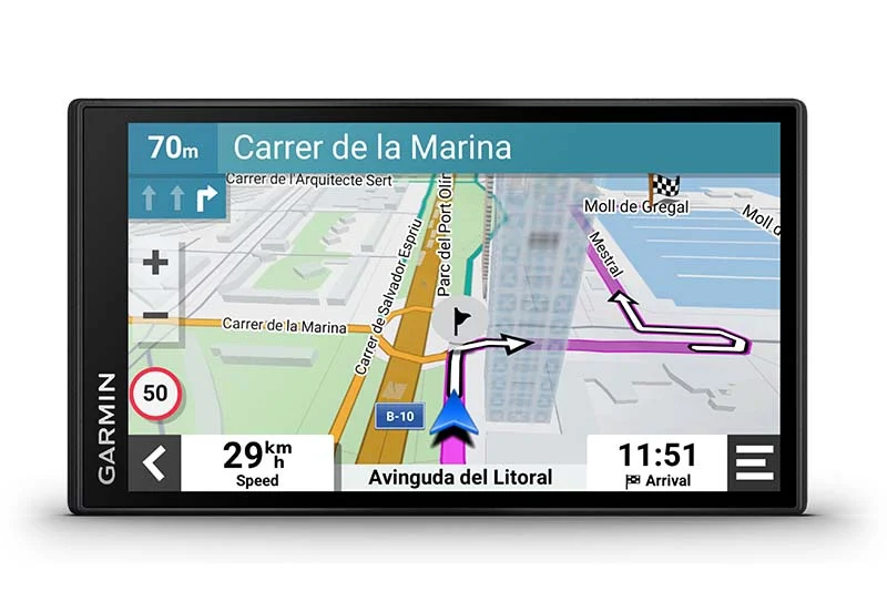 Навигация за автомобил Garmin DriveSmart 76 (010-02470-10), 6.95" (17.7cm) TFT Touch дисплей, 32GB вградена памет, слот за microSD, карта на Европа, информация за трафика, Bluetooth, Wi-Fi - характеристика 13