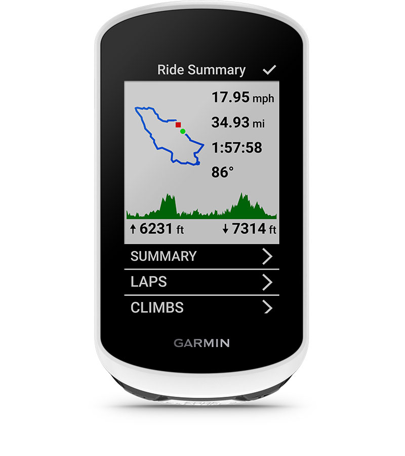 Навигация за велосипед Garmin Edge Explore 2, 3" (7.62cm) цветен Touch дисплей, 16GB вградена памет, IPX7 водоустойчивост, базова карта, Bluetooth, ANT+, Wi-Fi - характеристика 17