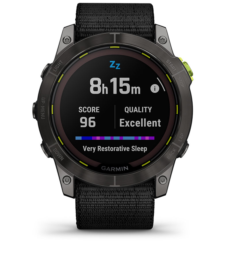 Смарт часовник Garmin Enduro 2, 1.4" (3.55cm) трансфлективен MIP дисплей, до 34 дни време на работа, соларно зареждане, 10ATM, 32GB вградена памет, GPS, пулсоксиметър, Mult-frequency позициониране, спортни режими, Blueooth, ANT+, Wi-Fi, черен - характеристика 31