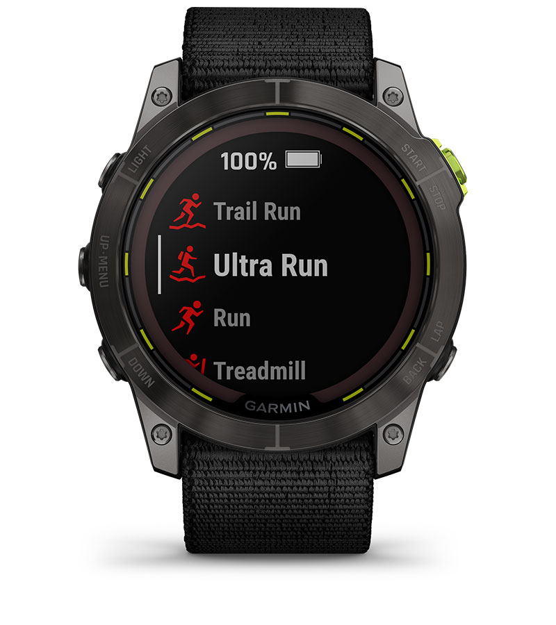 Смарт часовник Garmin Enduro 2, 1.4" (3.55cm) трансфлективен MIP дисплей, до 34 дни време на работа, соларно зареждане, 10ATM, 32GB вградена памет, GPS, пулсоксиметър, Mult-frequency позициониране, спортни режими, Blueooth, ANT+, Wi-Fi, черен - характеристика 4
