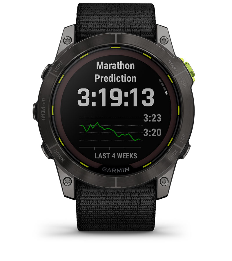 Смарт часовник Garmin Enduro 2, 1.4" (3.55cm) трансфлективен MIP дисплей, до 34 дни време на работа, соларно зареждане, 10ATM, 32GB вградена памет, GPS, пулсоксиметър, Mult-frequency позициониране, спортни режими, Blueooth, ANT+, Wi-Fi, черен - характеристика 9