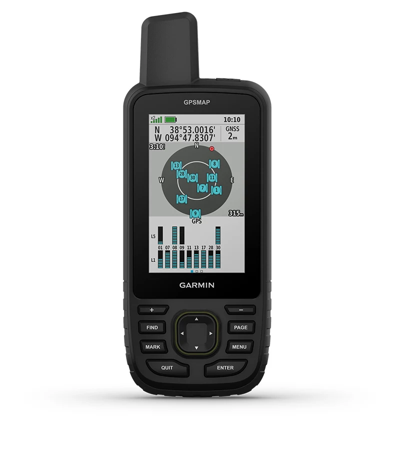 Ръчна навигация Garmin GPSMAP 67i, 3" (7.62cm) TFT цветен дисплей, 16GB вградена памет, microSD до 32GB, до 180 часа време на работа, IPX7 водоустойчивост, Wi-Fi, ANT+, Bluetooth - характеристика 2