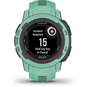 Смарт часовник Garmin Instinct 2S Solar 40mm (Graphite), два прозореца 0.79" x 0.79" (2 cm) трансфлективен MIP дисплей, Bluetooth, ANT+, GPS, 32MB вградена памет, мониторинг на съня, соларно зареждане, 10ATM, до 51 дни време на работа, черен - характеристика 10