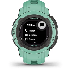 Смарт часовник Garmin Instinct 2S Solar 40mm (Graphite), два прозореца 0.79" x 0.79" (2 cm) трансфлективен MIP дисплей, Bluetooth, ANT+, GPS, 32MB вградена памет, мониторинг на съня, соларно зареждане, 10ATM, до 51 дни време на работа, черен - характеристика 7