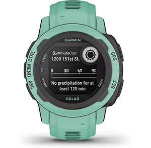 Смарт часовник Garmin Instinct 2S Solar 40mm (Graphite), два прозореца 0.79" x 0.79" (2 cm) трансфлективен MIP дисплей, Bluetooth, ANT+, GPS, 32MB вградена памет, мониторинг на съня, соларно зареждане, 10ATM, до 51 дни време на работа, черен - характеристика 8