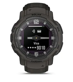 Смарт часовник Garmin Instinct Crossover, 0.9" x 0.9" (2.3 x 2.3cm) монохромен MIP дисплей, до 28 дни време на работа, 10ATM, 64 MB Flash памет, GPS, пулсомер, следене на съня, Bluetooth, ANT+ черен - характеристика 10