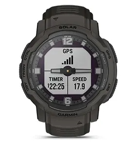 Смарт часовник Garmin Instinct Crossover, 0.9" x 0.9" (2.3 x 2.3cm) монохромен MIP дисплей, до 28 дни време на работа, 10ATM, 64 MB Flash памет, GPS, пулсомер, следене на съня, Bluetooth, ANT+ черен - характеристика 19