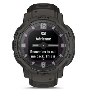 Смарт часовник Garmin Instinct Crossover, 0.9" x 0.9" (2.3 x 2.3cm) монохромен MIP дисплей, до 28 дни време на работа, 10ATM, 64 MB Flash памет, GPS, пулсомер, следене на съня, Bluetooth, ANT+ черен - характеристика 7