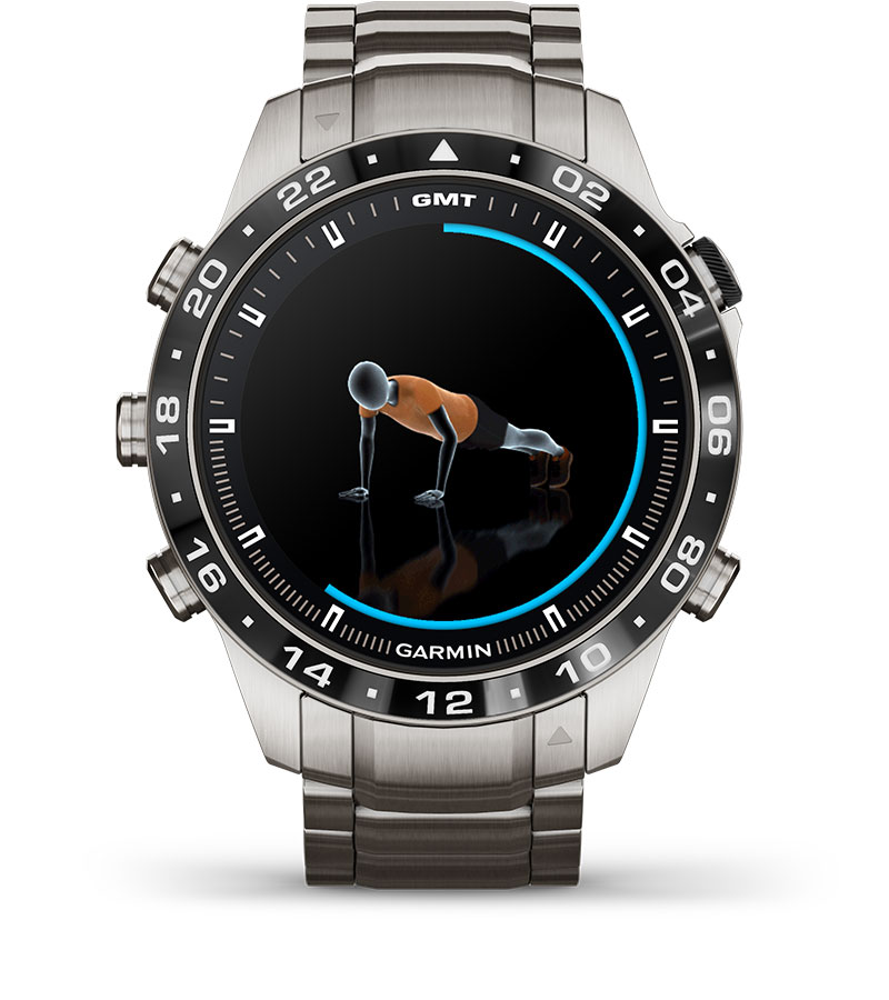 Смарт часовник Garmin MARQ Aviator (Gen 2), 1.2" (3.04cm) AMOLED дисплей, корпус от титаниево покритие, до 16 дни време на работа, 10ATM, 32GB вградена памет, GPS, пулсоксиметър, следене на съня, Bluetooth, ANT+, Wi-Fi, сребрист - характеристика 15