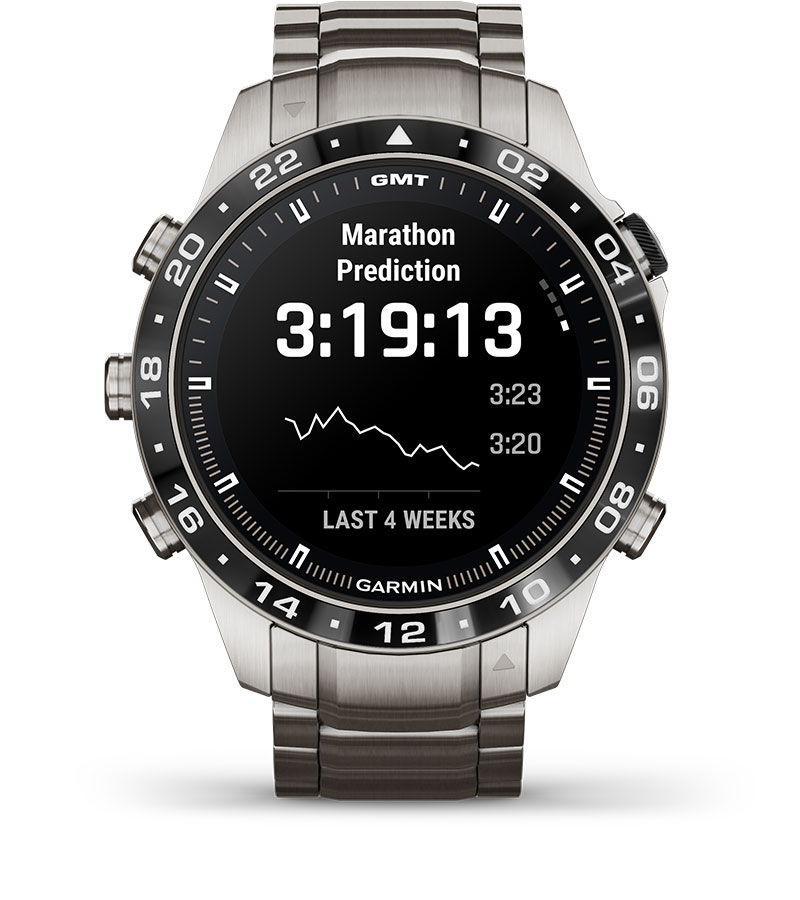 Смарт часовник Garmin MARQ Aviator (Gen 2), 1.2" (3.04cm) AMOLED дисплей, корпус от титаниево покритие, до 16 дни време на работа, 10ATM, 32GB вградена памет, GPS, пулсоксиметър, следене на съня, Bluetooth, ANT+, Wi-Fi, сребрист - характеристика 19