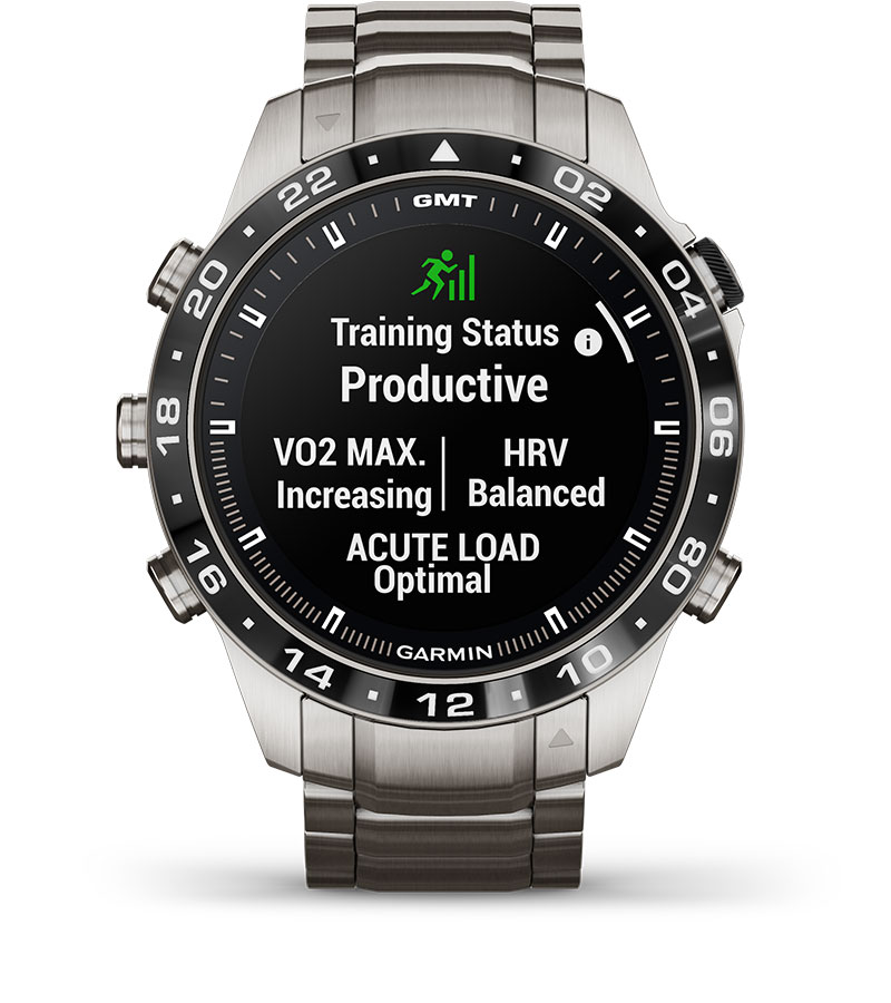 Смарт часовник Garmin MARQ Aviator (Gen 2), 1.2" (3.04cm) AMOLED дисплей, корпус от титаниево покритие, до 16 дни време на работа, 10ATM, 32GB вградена памет, GPS, пулсоксиметър, следене на съня, Bluetooth, ANT+, Wi-Fi, сребрист - характеристика 20