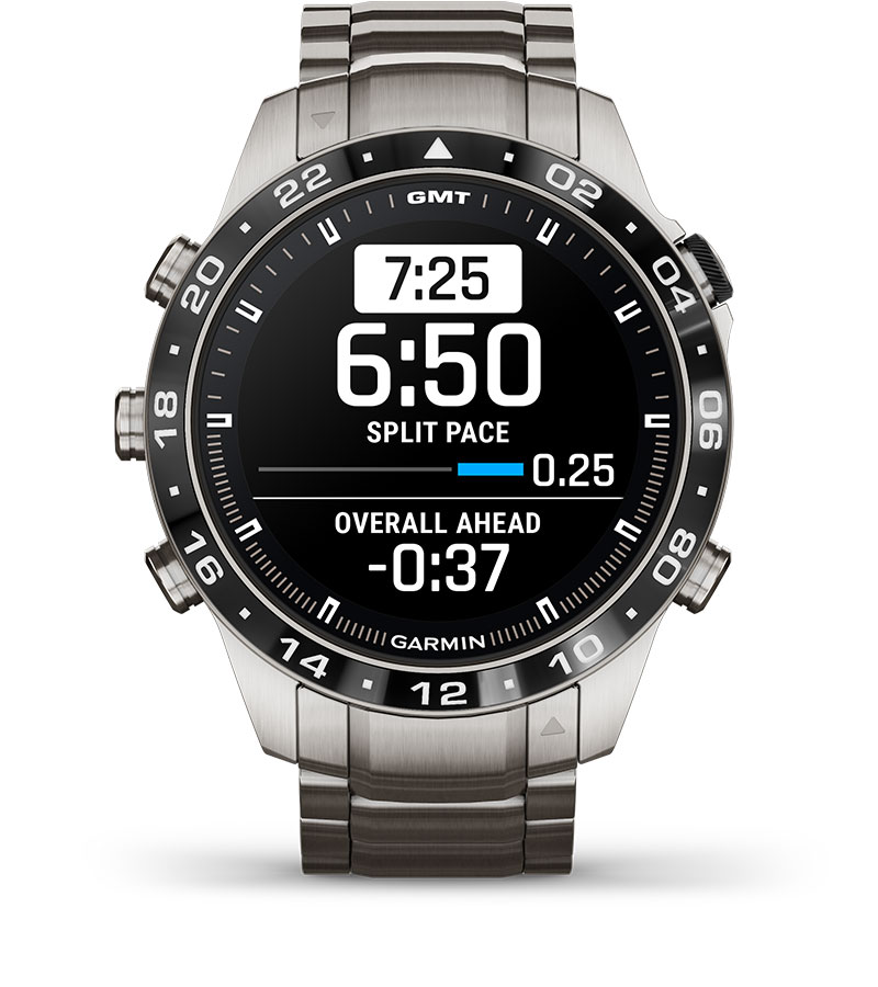 Смарт часовник Garmin MARQ Aviator (Gen 2), 1.2" (3.04cm) AMOLED дисплей, корпус от титаниево покритие, до 16 дни време на работа, 10ATM, 32GB вградена памет, GPS, пулсоксиметър, следене на съня, Bluetooth, ANT+, Wi-Fi, сребрист - характеристика 25