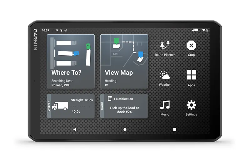 Навигация за камион Garmin dezl LGV710, 6.95" (17.7cm) IPS сензорен дисплей, 32GB вградена памет, слот за microSD, карта на Европа, безплатни актуализации, информация за трафика, Bluetooth, Wi-Fi - характеристика 17