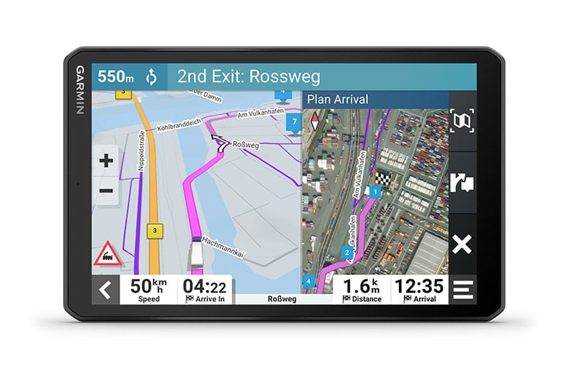 Навигация за камион Garmin dezl LGV710, 6.95" (17.7cm) IPS сензорен дисплей, 32GB вградена памет, слот за microSD, карта на Европа, безплатни актуализации, информация за трафика, Bluetooth, Wi-Fi - характеристика 4