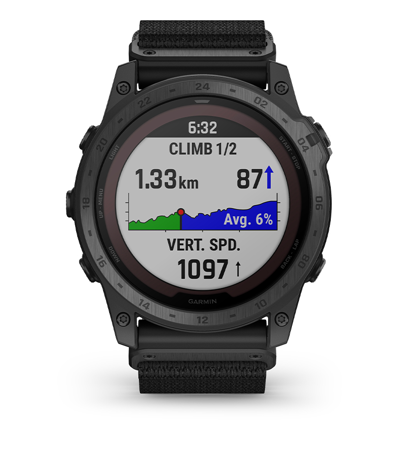 Смарт часовник Garmin tactix 7 Standart Edition, 1.4" (3.56cm) трансфлективен MIP дисплей, до 28 дни време на работа, 10ATM, GPS, спортни режими, пулсоксиметър, следене на съня, Bluetooth, ANT+, Wi-Fi, черен - характеристика 23