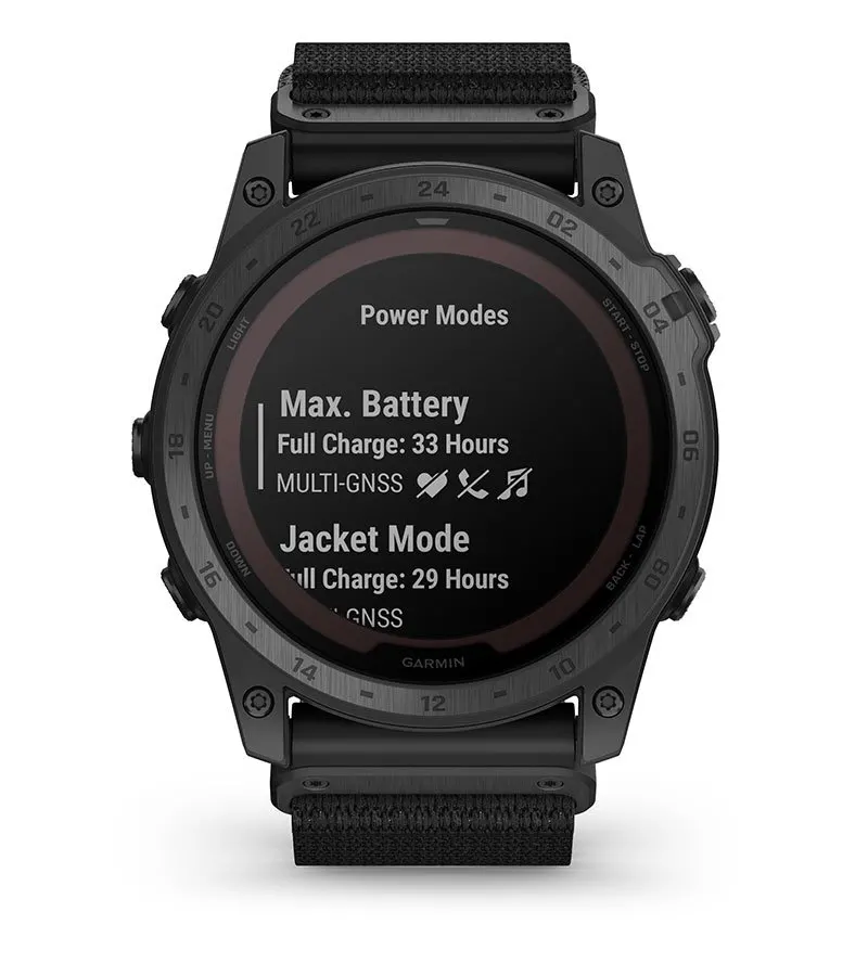 Смарт часовник Garmin tactix 7 Standart Edition, 1.4" (3.56cm) трансфлективен MIP дисплей, до 28 дни време на работа, 10ATM, GPS, спортни режими, пулсоксиметър, следене на съня, Bluetooth, ANT+, Wi-Fi, черен - характеристика 31